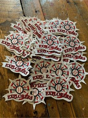 Bundle of Explorers Baseball Compass Embroidered Patches